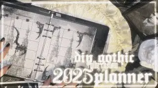 diy fully custom gothic planner ⋆ ˚ ꩜ ｡ ⋆୨୧˚