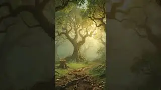 1 hr Enchanted Forest with Nature Sounds for Ambience