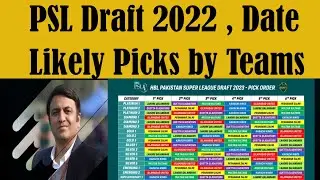 PSL 8 Draft Date | All Franchise Likely Picks | Retentions & Categories | Fans PSL discussion