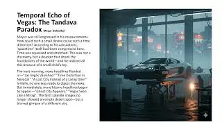 Temporal Echo of Vegas: The Tandava Paradox Chapter 1: The Desert wind