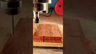 Satisfying CNC Wood Cutting Sounds #shorts