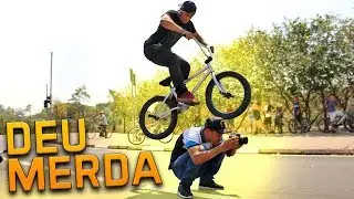 FOI PULAR MEU PAI DE BIKE E CAIU ft. @viniciusxavierx