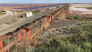 BHP Iron ore train  Port Hedland Western Australia