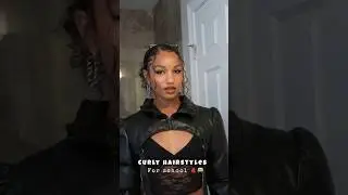 Pt.8 | curly hairstyle for school 🚌🎒 #curlyhairstyles