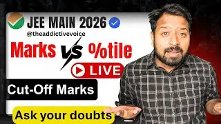 Live ‼️Response sheet update⚠️Expected marks vs Percentile 🙌JEE mains 2026