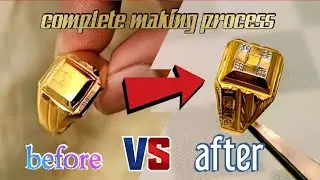 Complete making process Handicrafts jents goldring #haidarjewellers #ring #bestring #jewellery #fyp 