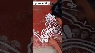 alpona making