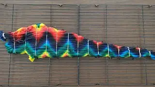 Tie-dye pattern P218 : Wavy wigwag