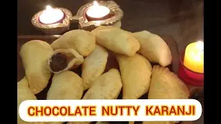 Chocolate Karanji I Chocolate Neurio/ Nevries / Chocolate Gujiya