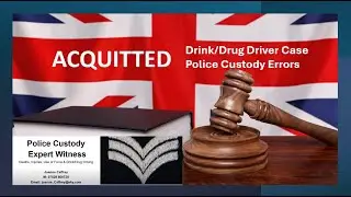 Acquitted drink drug driver case January 2026. Police custody errors.