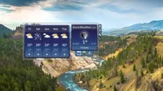 Accu Weather Forecast Windows Sidebar Gadget