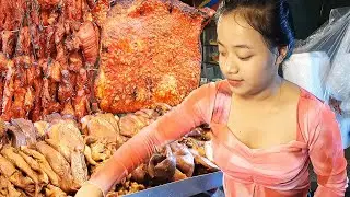 Meet the Meat-Chopping Queen! Cambodian street food