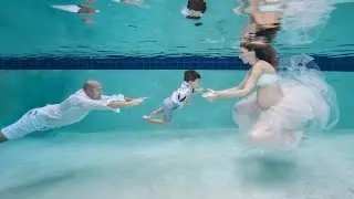 Underwater Maternity family photo session