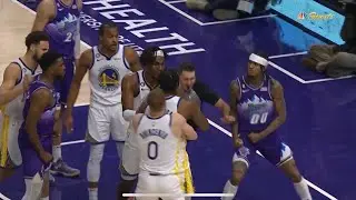 Jordan Clarkson and Jonathan Kuminga get into scuffle - Clarkson gets ejected!