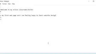 HTML Tutorial for Beginners #Title Tag and Body Tag Explanation
