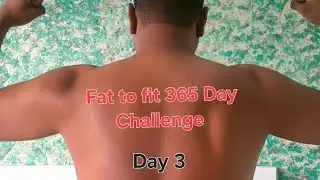 💪 Fat to Fit 365 &ndash; Day 3Day 3 complete ✅Aaj body thodi pain me thi, par workout miss nahi kiya.