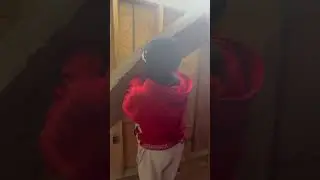 Father and son wall insulation placement!