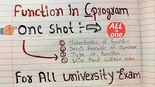 Functions in C Programming | One Shot | Code Hacker