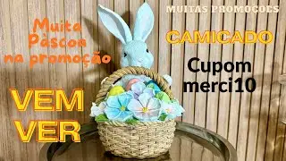 PÁSCOA EM PROMOÇÃO NA CAMICADO E AINDA TEM MAIS DESCONTO COM O CUPOM MERCI10 NÃO PERCAM APROVEITA.