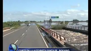 Corte en la autopista Santa Fe &ndash; Rosario   -Telefe Noticias