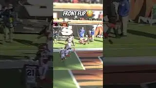 He did a FRONT FLIP OVER a player for the TD!😳 #shorts