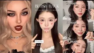 &ldquo;Blush Hack Tutorial | W, O & C Blush Styles | Viral Korean Makeup Tricks