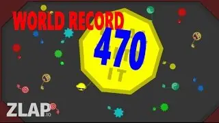 ZLAP.IO | NEW WORLD RECORD 470 !?!?  BIGGEST WRECKING BALL | Gameplay with MasterOv | zlap.io