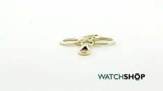 Hugo Boss Pens Gold Plated Key Ring Essential Off-White (HAK707G)