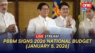 LIVE | PBBM signs FY 2026 General Appropriations Act (January 5, 2026)