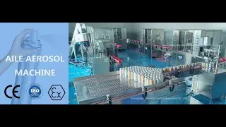 AILE High-Speed 120CPM Paint Aerosol Snow Spray Chemical Aerosol Filling Line To Southern Hemisphere