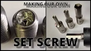 Rotary Broaching Hex on CNC Lathe - Making our own Metric Set Screw  😁