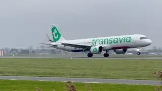 Transavia A321neo &ndash; Neo Wings Doing Their Thing | Condensation Landing || HAPPY NEW YEARS GUYS
