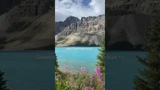 The most magical summer🩵 #glacierlake #banff #banffnationalpark #canadianrockies #canada #bowlake