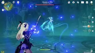 Rhodeia of Loch (Oceanid) meta Gameplay No Food & Buffs 'Genshin Impact'