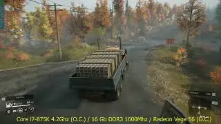 Тест SnowRunner 2020 / i7-875k 4.2Ghz / 16 Gb DDR3 1600Mhz / Radeon Vega 56 (O.C.)