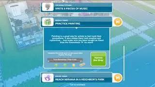 WEEKLY TASKS: Practice painting - Sims Free play