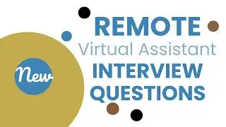Remote Jobs | 𝙅𝙤𝙗 𝙄𝙣𝙩𝙚𝙧𝙫𝙞𝙚𝙬 𝙌𝙪𝙚𝙨𝙩𝙞𝙤𝙣𝙨 | VIRTUAL ASSISTANT JOB INTERVIEWS [Virtual Assistant Tips]