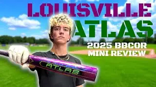 2025 Louisville Atlas BBCOR Mini Review with HitTrax