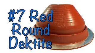 #7 Red Dektite Round Base High Temp Silicone Pipe Boot Flashings