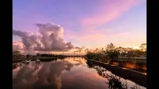 GerryB Photography Time-lapse of the sun rising over the Burnett River, Bundaberg Qld. Australia