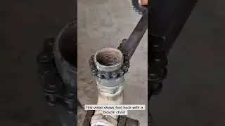 Making a Chain Wrench in 60 Seconds #diy #tools #satisfying