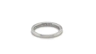 Diamond Channel Half Eternity Ring 0.15ct G/SI 9k White Gold 2.3mm