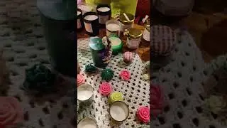 Ruchira Srivastava of brand Rustic Soir&eacute;e  (Soy wax Candles) at the Night Flea Market Mumbai!