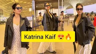Katrina Kaif spotted at Mumbai airport ✈️🔥💃