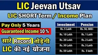 LIC Jeevan Utsav | LIC Guaranteed Pension Plan | LIC Jeevan Utsav 871