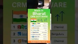 🚀 Top 10 Made-in-India CRM Tools for Businesses | Proudly Indian 🇮🇳