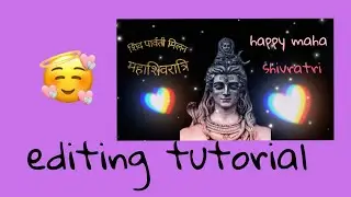 special maha shivratri  editing tutorial | editindx tutorial |