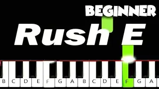 RUSH E - BEGINNER PIANO TUTORIAL