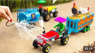 Tractor Cartoon  || Happy Bachpan || Dry Tractor Farming JCB  | Tractor Troli | Chidiya rani