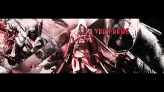 Free Assassin's Creed YouTube Banner Template